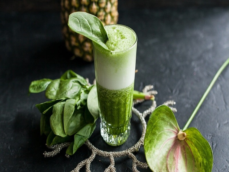 Green juice to boost immunity plate full of delight