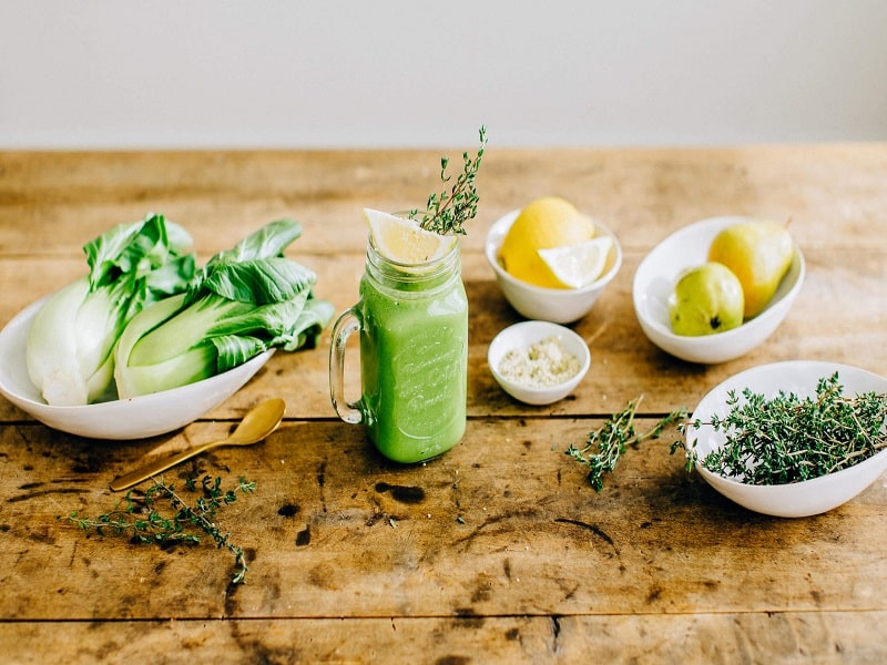 green smoothie drink plate full of delight