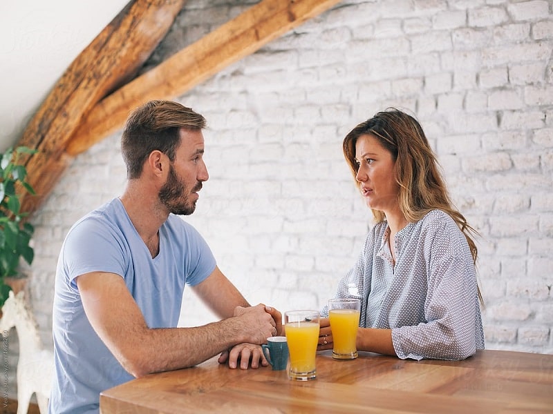 couple talking on building relationship