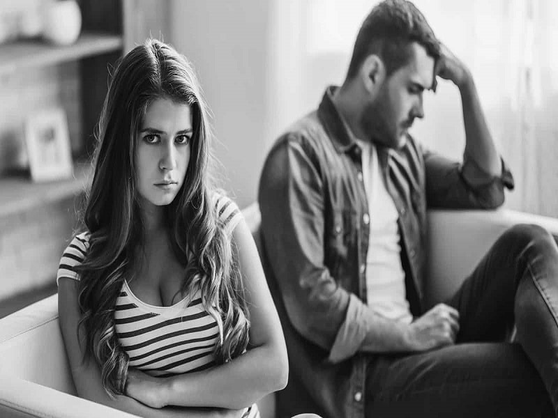 Couple fighting plate full of delight