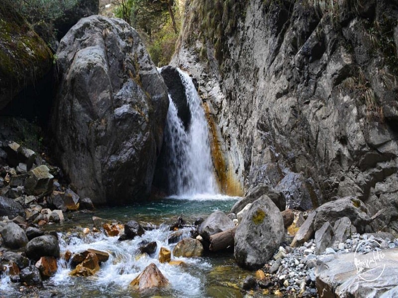 waterfall in Tosh kasol
