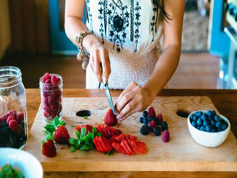 Strawberries for morning breakfast