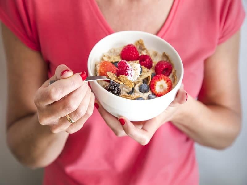 corn cup full of berries